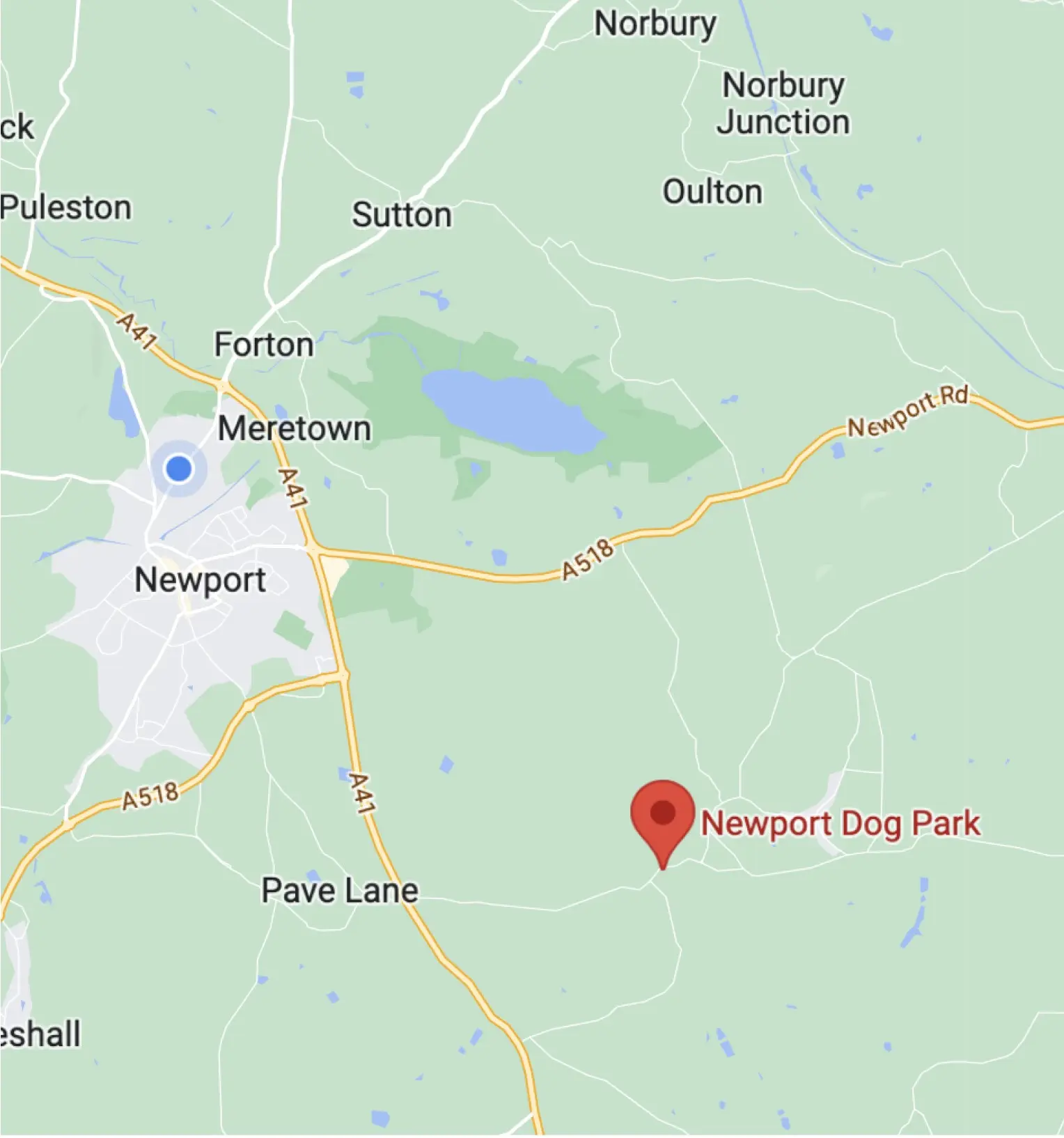 Newport Dog Park location